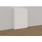 Basis uitvoering / melamine wit met kunststof handgreep.