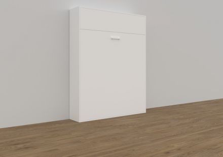 Basis uitvoering / melamine wit met kunststof handgreep.