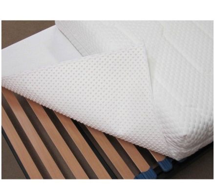 Matrasbeschermer optinop ca. 150x200cm anti-slip en anti-dust voor op de lattenbodem en diverse andere bedbodems.